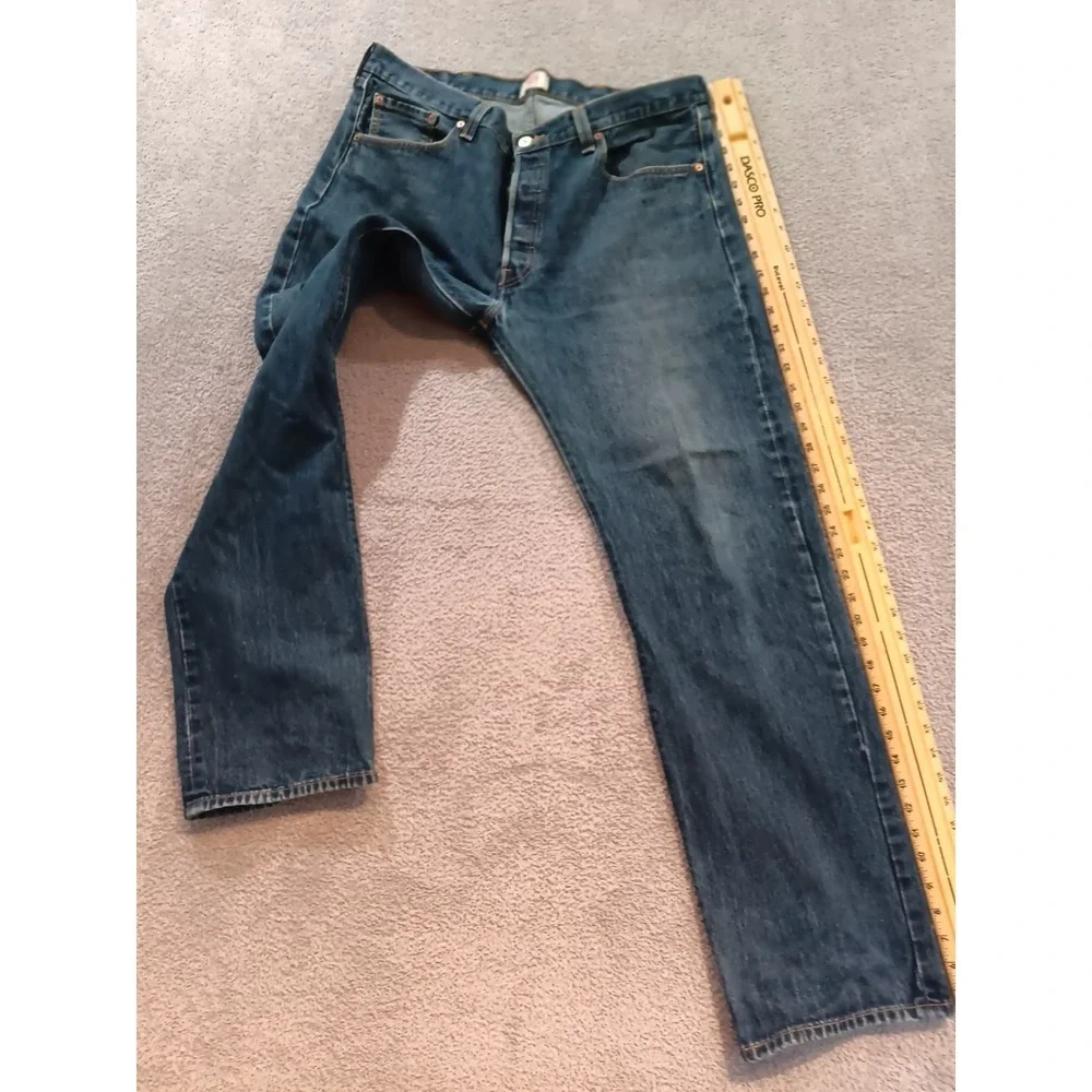 Levi's 501‎ Jeans 38x34 Men Blue Straight Fit Button Fly Denim Classic Mexico